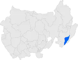 Расположение муниципалитета на карте провинции