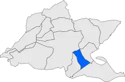 Расположение муниципалитета на карте провинции