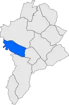 Расположение муниципалитета на карте провинции