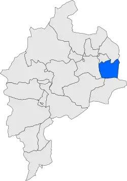 Расположение муниципалитета на карте провинции