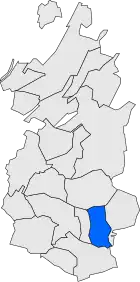 Расположение муниципалитета на карте провинции