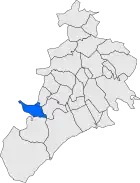 Расположение муниципалитета на карте провинции