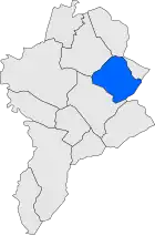 Расположение муниципалитета на карте провинции