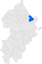 Расположение муниципалитета на карте провинции
