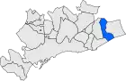 Расположение муниципалитета на карте провинции