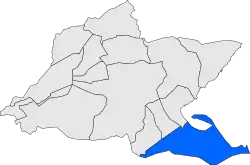 Расположение муниципалитета на карте провинции