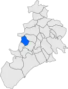 Расположение муниципалитета на карте провинции
