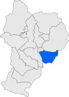 Расположение муниципалитета на карте провинции