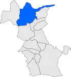 Расположение муниципалитета на карте провинции