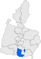 Расположение муниципалитета на карте провинции