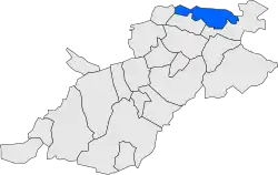 Расположение муниципалитета на карте провинции