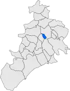 Расположение муниципалитета на карте провинции