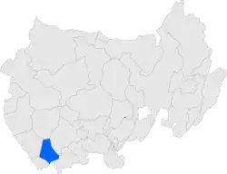 Расположение муниципалитета на карте провинции