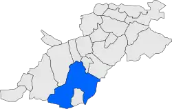 Расположение муниципалитета на карте провинции