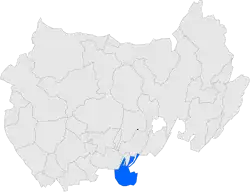 Расположение муниципалитета на карте провинции
