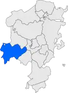 Расположение муниципалитета на карте провинции