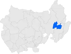 Расположение муниципалитета на карте провинции