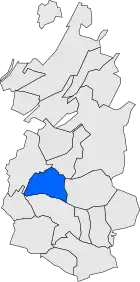 Расположение муниципалитета на карте провинции
