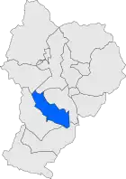 Расположение муниципалитета на карте провинции