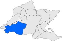 Расположение муниципалитета на карте провинции