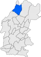Расположение муниципалитета на карте провинции