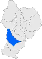 Расположение муниципалитета на карте провинции