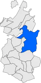 Расположение муниципалитета на карте провинции