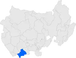 Расположение муниципалитета на карте провинции
