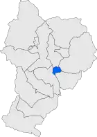 Расположение муниципалитета на карте провинции