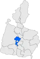 Расположение муниципалитета на карте провинции
