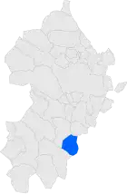 Расположение муниципалитета на карте провинции
