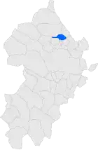 Расположение муниципалитета на карте провинции