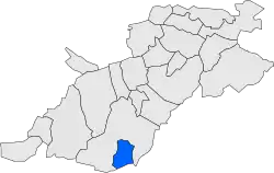 Расположение муниципалитета на карте провинции