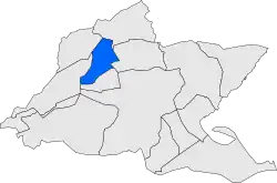 Расположение муниципалитета на карте провинции