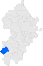 Расположение муниципалитета на карте провинции