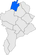 Расположение муниципалитета на карте провинции