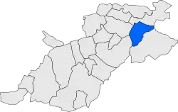 Расположение муниципалитета на карте провинции
