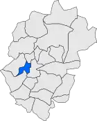 Расположение муниципалитета на карте провинции
