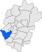 Расположение муниципалитета на карте провинции