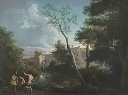 Пейзаж с пастухами у ручья. 1730-е гг. Холст, масло. Частное собрание