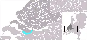 Волкерак (голубой) в дельте Рейна и Мааса