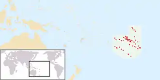 Таити на карте мира