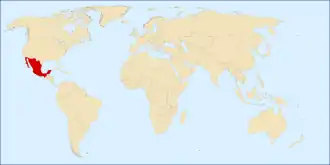 Мексика на карте мира