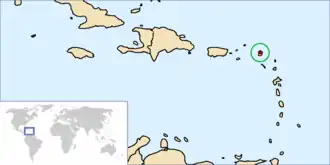 Сен-Мартен на карте мира