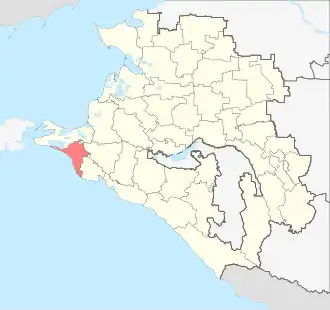 город-курорт Анапа на карте