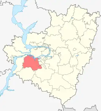 Безенчукский район на карте