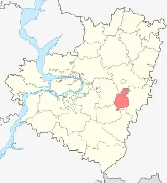 Богатовский район на карте