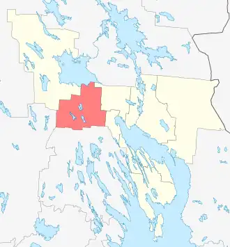 Чёбинское сельское поселение на карте