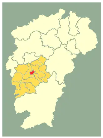 Цзичжоу на карте