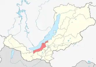 Кабанский район на карте